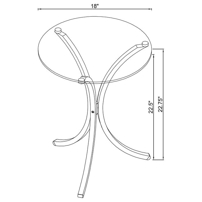 Eloise Side Table - Home Furniture And More (Brentwood, MD)