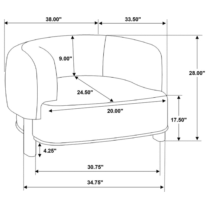 Lawler Accent Chair - Home Furniture And More (Brentwood, MD)