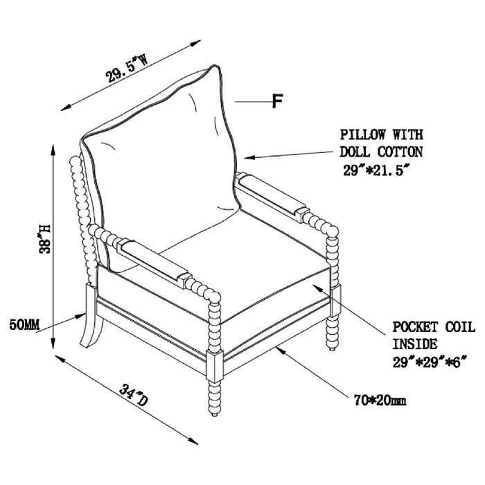 Blanchett Accent Chair - Home Furniture And More (Brentwood, MD)