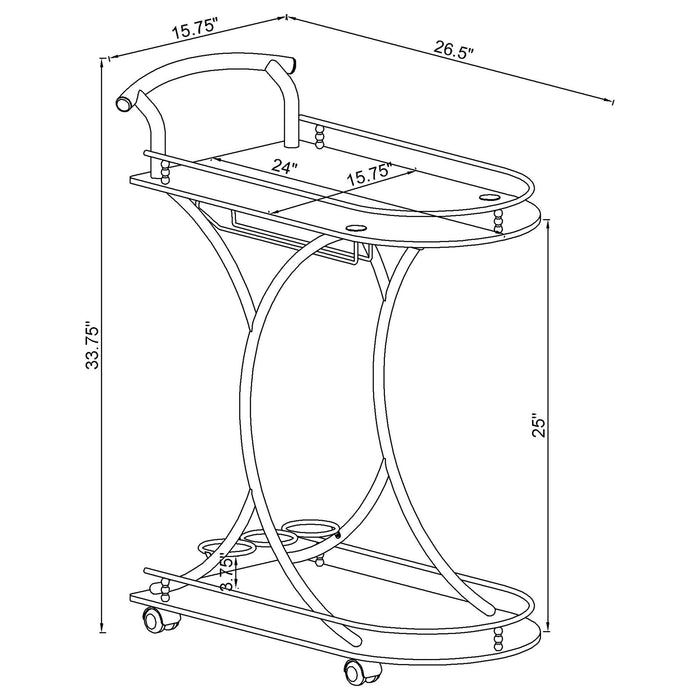 Elfman Bar Cart - Home Furniture And More (Brentwood, MD)