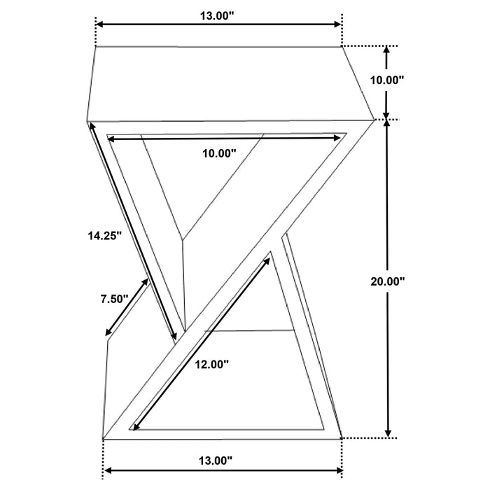 Lily Side Table - Home Furniture And More (Brentwood, MD)