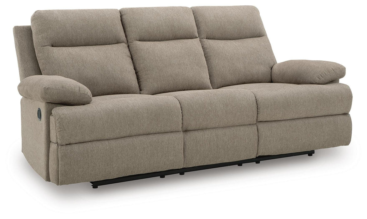 Side-Swipe Reclining Sofa with Drop Down Table - Home Furniture And More (Brentwood, MD)