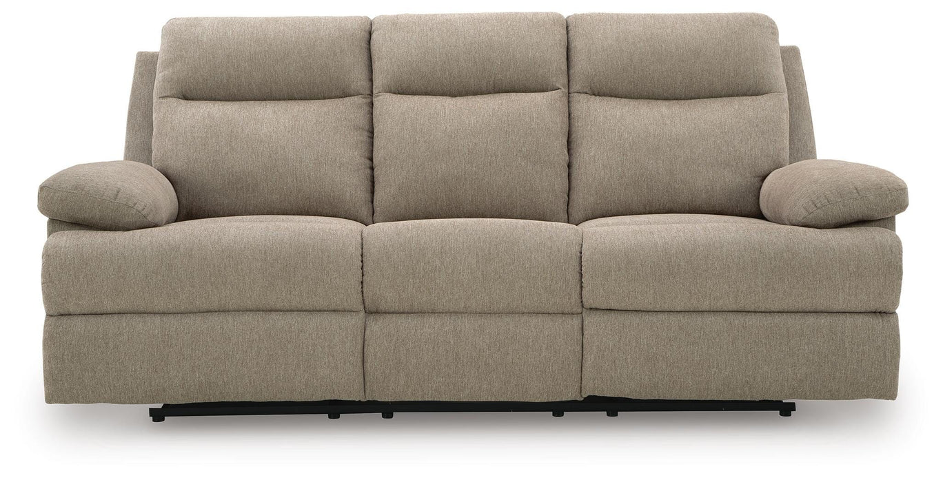 Side-Swipe Reclining Sofa with Drop Down Table - Home Furniture And More (Brentwood, MD)