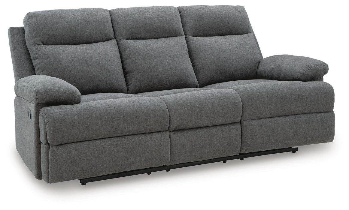 Side-Swipe Reclining Sofa with Drop Down Table - Home Furniture And More (Brentwood, MD)