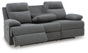 Side-Swipe Reclining Sofa with Drop Down Table - Home Furniture And More (Brentwood, MD)