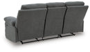 Side-Swipe Reclining Sofa with Drop Down Table - Home Furniture And More (Brentwood, MD)