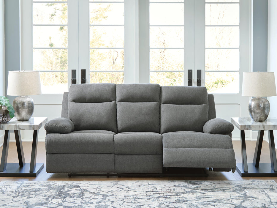 Side-Swipe Reclining Sofa with Drop Down Table - Home Furniture And More (Brentwood, MD)