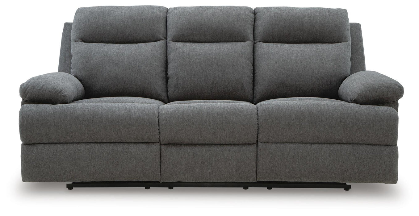 Side-Swipe Reclining Sofa with Drop Down Table - Home Furniture And More (Brentwood, MD)