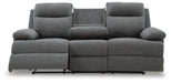 Side-Swipe Reclining Sofa with Drop Down Table - Home Furniture And More (Brentwood, MD)