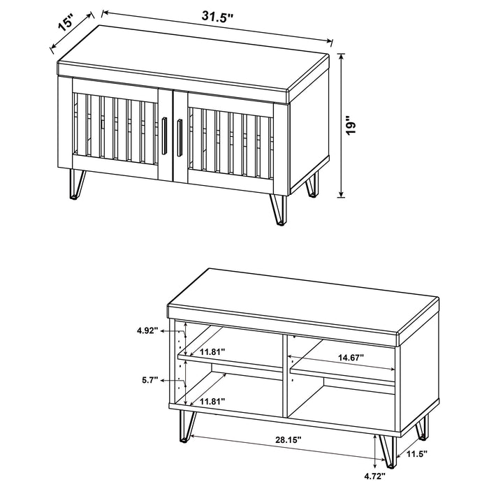 Brixton Storage Bench - Home Furniture And More (Brentwood, MD)