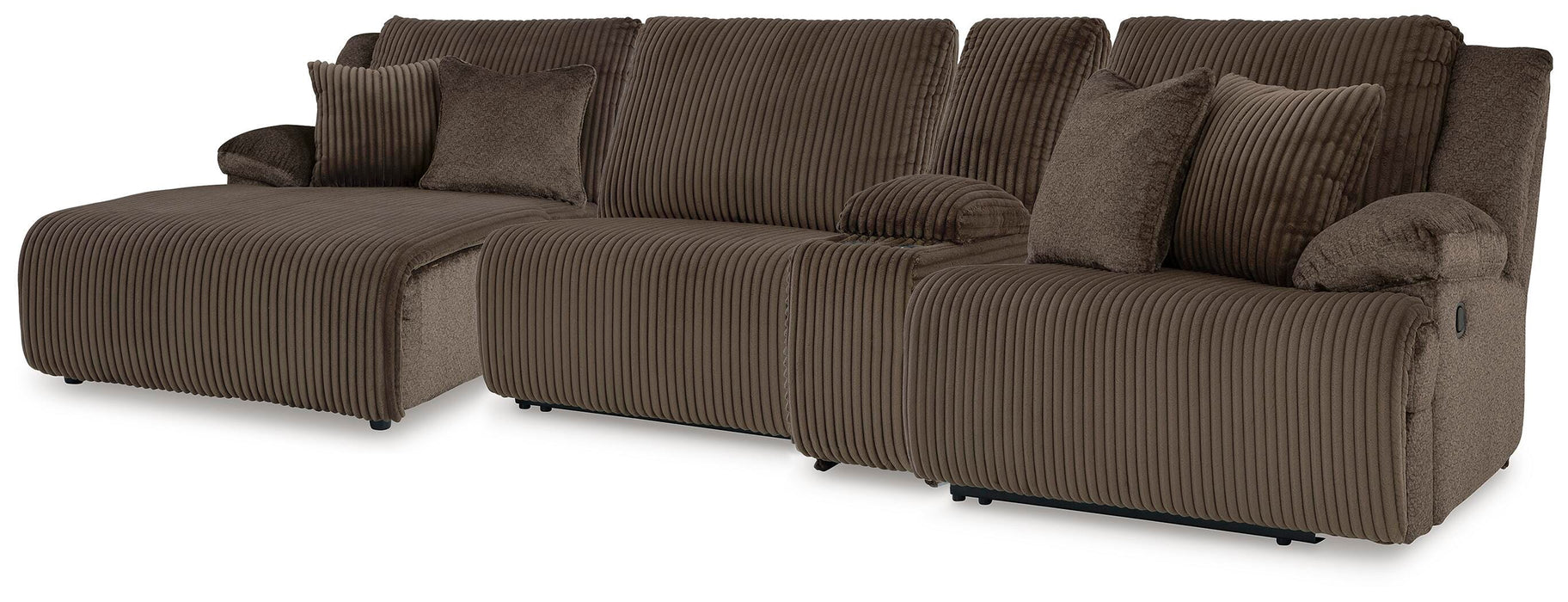 Top Tier Reclining Sectional with Chaise - Home Furniture And More (Brentwood, MD)