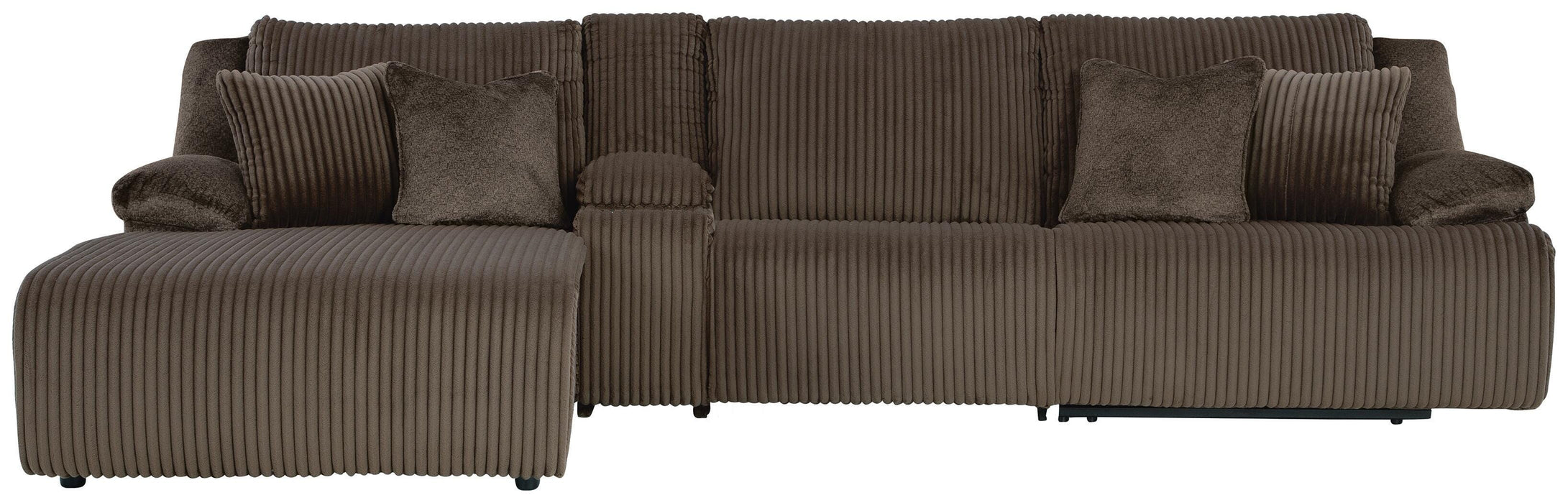 Top Tier Reclining Sectional with Chaise - Home Furniture And More (Brentwood, MD)