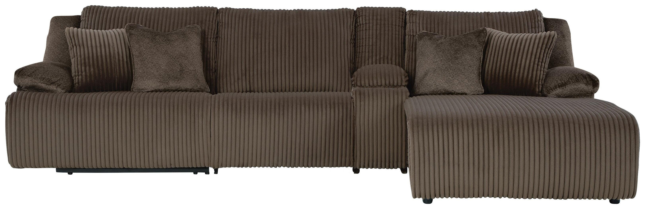 Top Tier Reclining Sectional with Chaise - Home Furniture And More (Brentwood, MD)