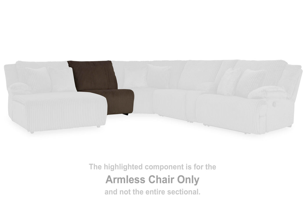 Top Tier Reclining Sectional with Chaise - Home Furniture And More (Brentwood, MD)