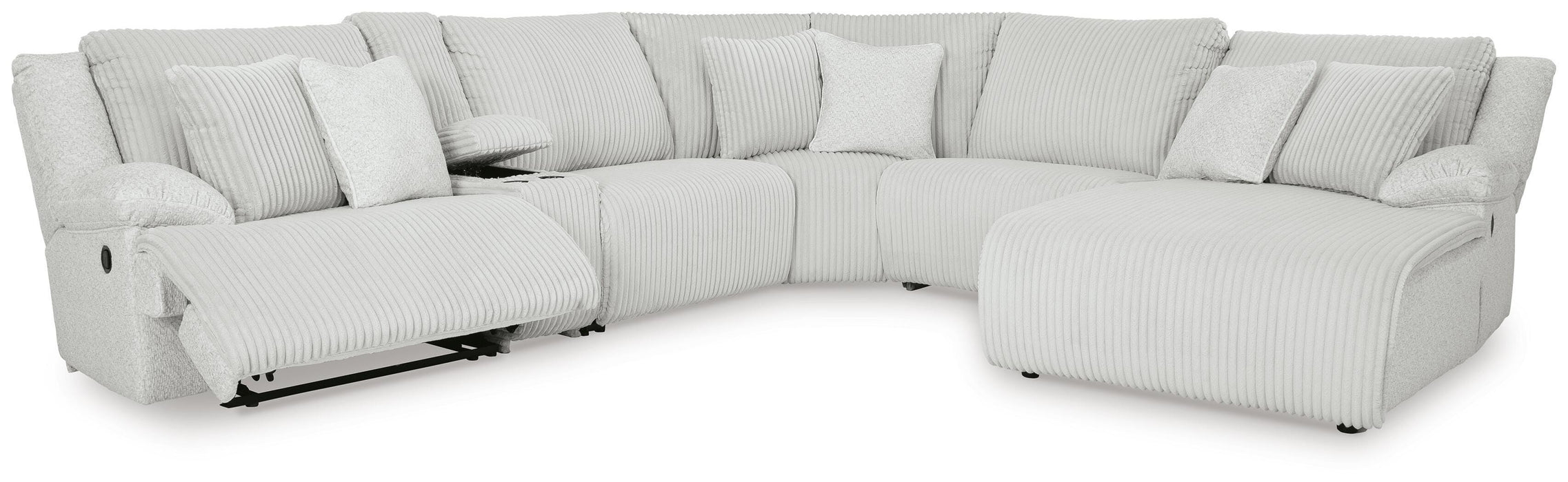 Top Tier Reclining Sectional with Chaise - Home Furniture And More (Brentwood, MD)