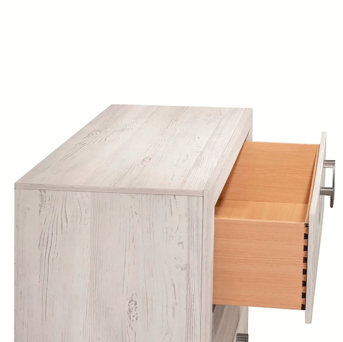 Crown Mark Furniture Veda 2 Drawer Nightstand In Beige - Home Furniture And More (Brentwood, MD)