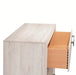 Crown Mark Furniture Veda 2 Drawer Nightstand In Beige - Home Furniture And More (Brentwood, MD)