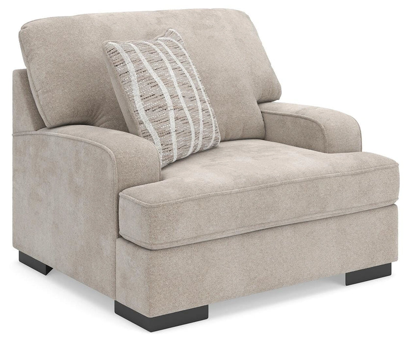 High Profile Chair & Ottoman Living Room Set
