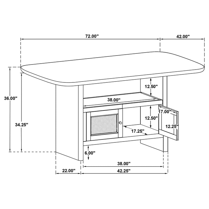 Kailani Counter Height Dining Table - Home Furniture And More (Brentwood, MD)