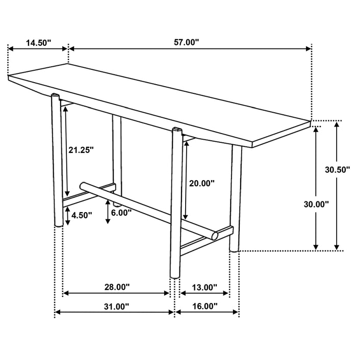 Darius Console Table - Home Furniture And More (Brentwood, MD)