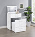 Danbury Makeup Vanity Table with LED Mirror and Stool - Home Furniture And More (Brentwood, MD)