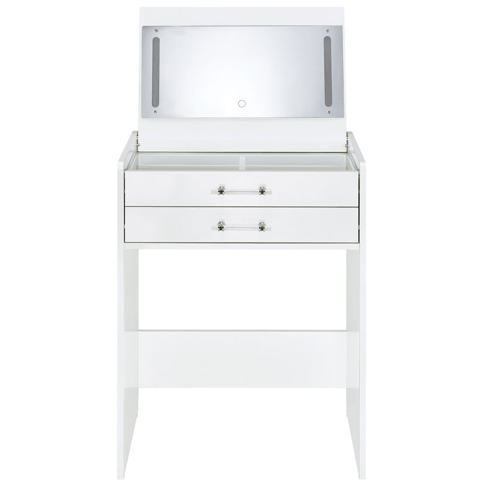 Danbury Makeup Vanity Table with LED Mirror and Stool - Home Furniture And More (Brentwood, MD)