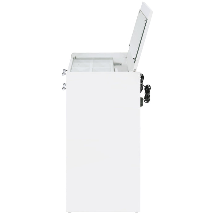 Danbury Makeup Vanity Table with LED Mirror and Stool - Home Furniture And More (Brentwood, MD)