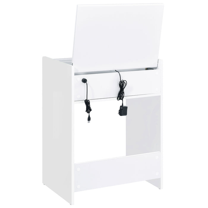 Danbury Makeup Vanity Table with LED Mirror and Stool - Home Furniture And More (Brentwood, MD)