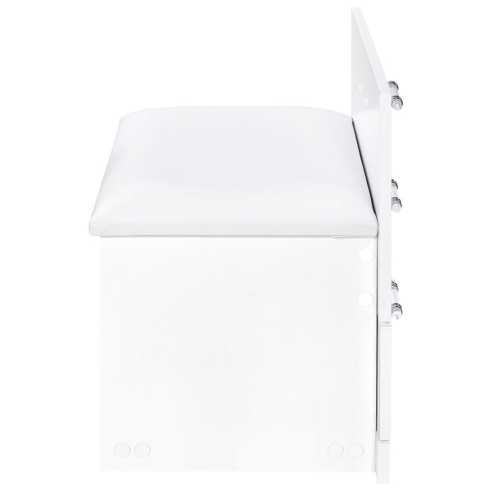 Danbury Makeup Vanity Table with LED Mirror and Stool - Home Furniture And More (Brentwood, MD)