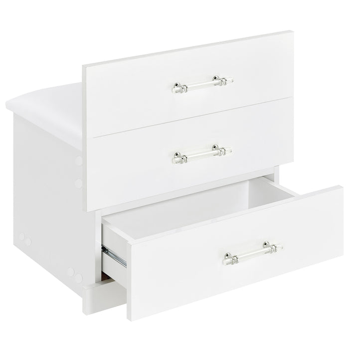Danbury Makeup Vanity Table with LED Mirror and Stool - Home Furniture And More (Brentwood, MD)