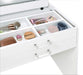 Danbury Makeup Vanity Table with LED Mirror and Stool - Home Furniture And More (Brentwood, MD)