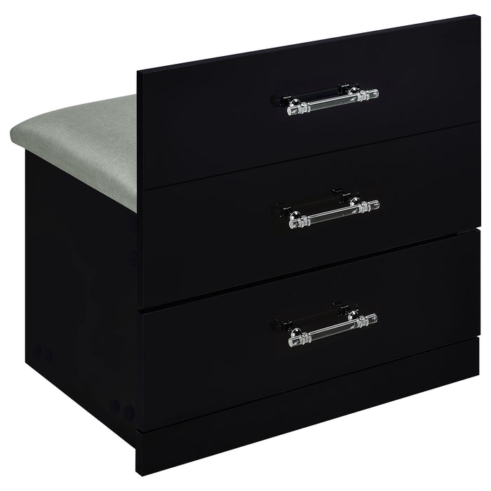 Danbury Makeup Vanity Table with LED Mirror and Stool - Home Furniture And More (Brentwood, MD)