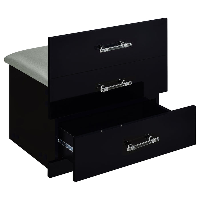 Danbury Makeup Vanity Table with LED Mirror and Stool - Home Furniture And More (Brentwood, MD)