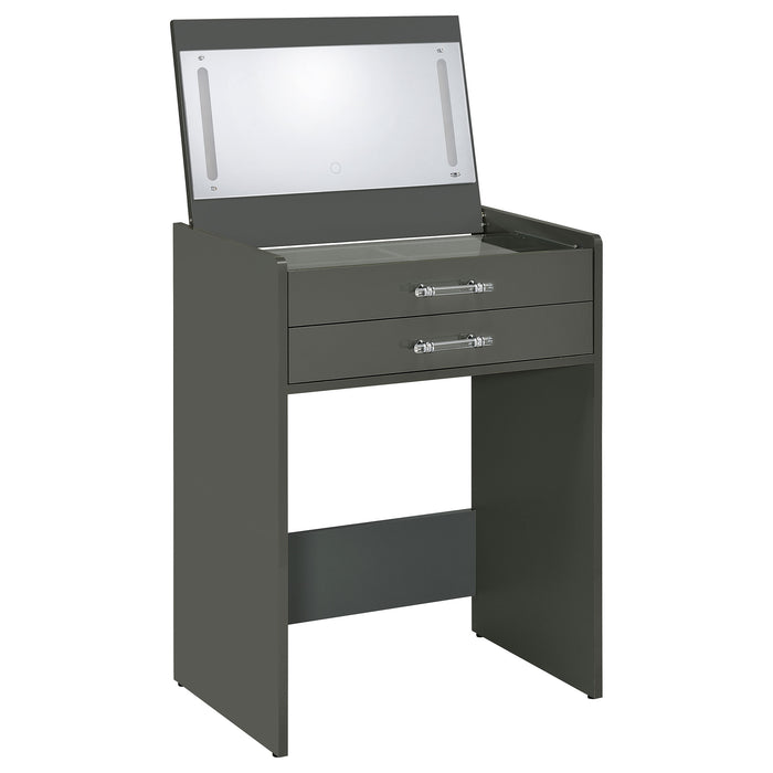 Danbury Makeup Vanity Table with LED Mirror and Stool - Home Furniture And More (Brentwood, MD)