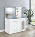 Flora Makeup Vanity Table with LED Mirror and Stool - Home Furniture And More (Brentwood, MD)