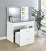 Flora Makeup Vanity Table with LED Mirror and Stool - Home Furniture And More (Brentwood, MD)