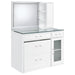 Flora Makeup Vanity Table with LED Mirror and Stool - Home Furniture And More (Brentwood, MD)