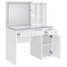 Flora Makeup Vanity Table with LED Mirror and Stool - Home Furniture And More (Brentwood, MD)