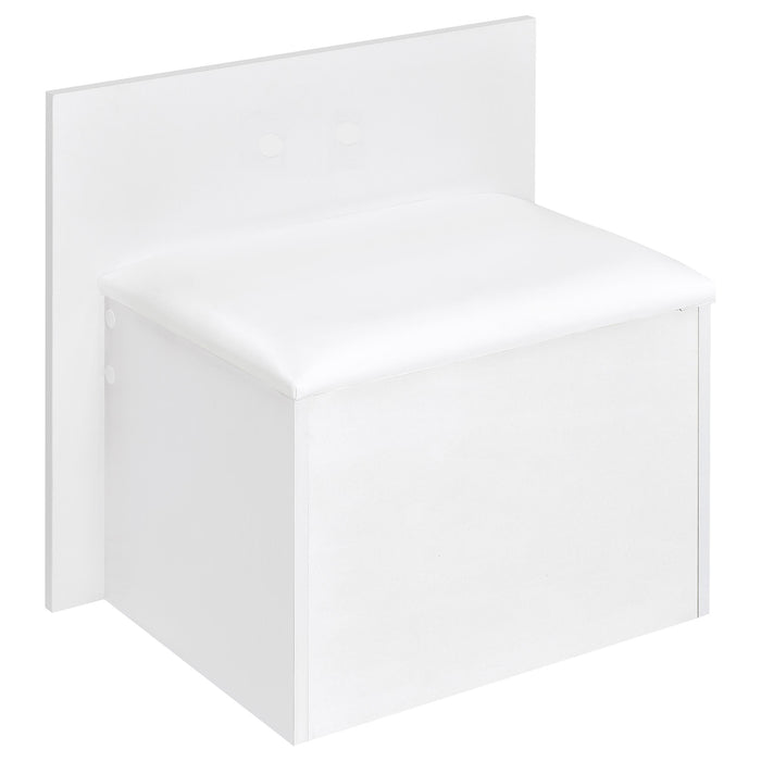 Flora Makeup Vanity Table with LED Mirror and Stool - Home Furniture And More (Brentwood, MD)