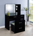 Flora Makeup Vanity Table with LED Mirror and Stool - Home Furniture And More (Brentwood, MD)