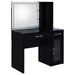 Flora Makeup Vanity Table with LED Mirror and Stool - Home Furniture And More (Brentwood, MD)