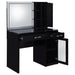 Flora Makeup Vanity Table with LED Mirror and Stool - Home Furniture And More (Brentwood, MD)