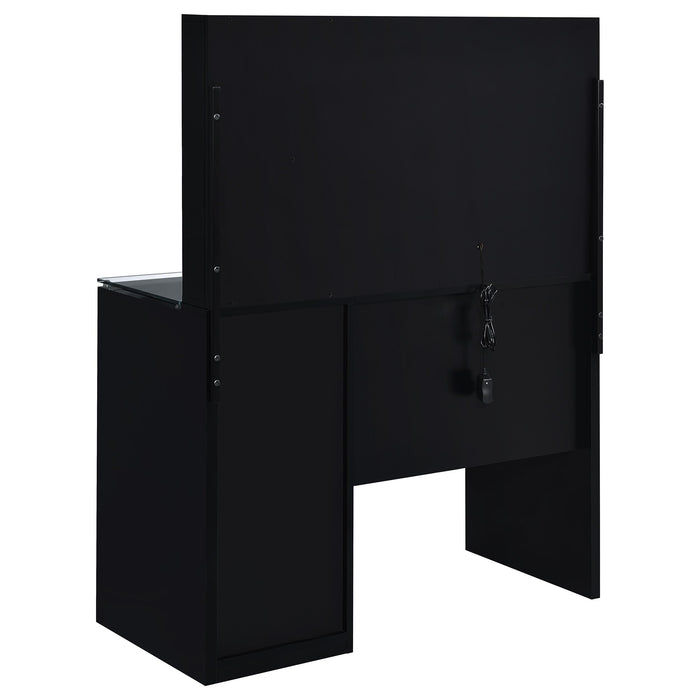 Flora Makeup Vanity Table with LED Mirror and Stool - Home Furniture And More (Brentwood, MD)