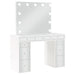Regina Makeup Vanity Table with LED Mirror and Stool - Home Furniture And More (Brentwood, MD)