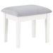 Regina Makeup Vanity Table with LED Mirror and Stool - Home Furniture And More (Brentwood, MD)