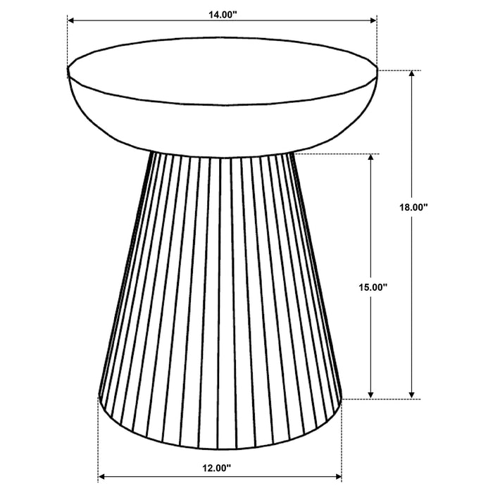 Aureo Side Table - Home Furniture And More (Brentwood, MD)