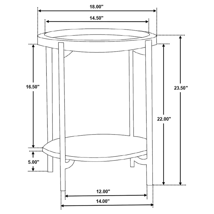 Adhvik End Table - Home Furniture And More (Brentwood, MD)