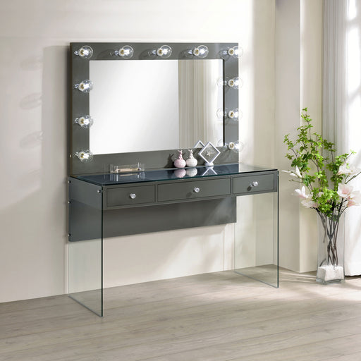 Afshan Makeup Vanity Table with LED Mirror - Home Furniture And More (Brentwood, MD)