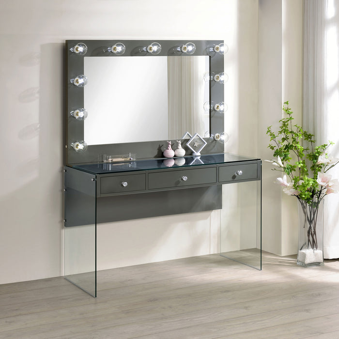 Afshan Makeup Vanity Table with LED Mirror - Home Furniture And More (Brentwood, MD)