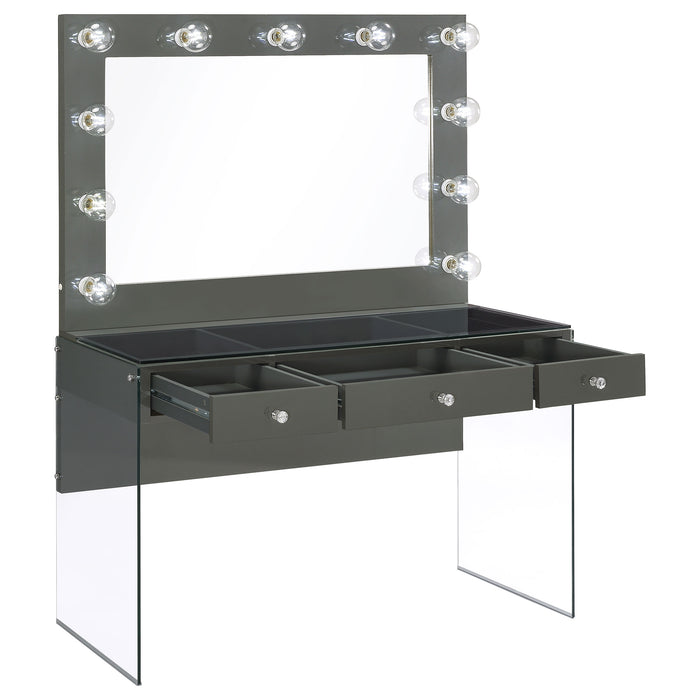 Afshan Makeup Vanity Table with LED Mirror - Home Furniture And More (Brentwood, MD)